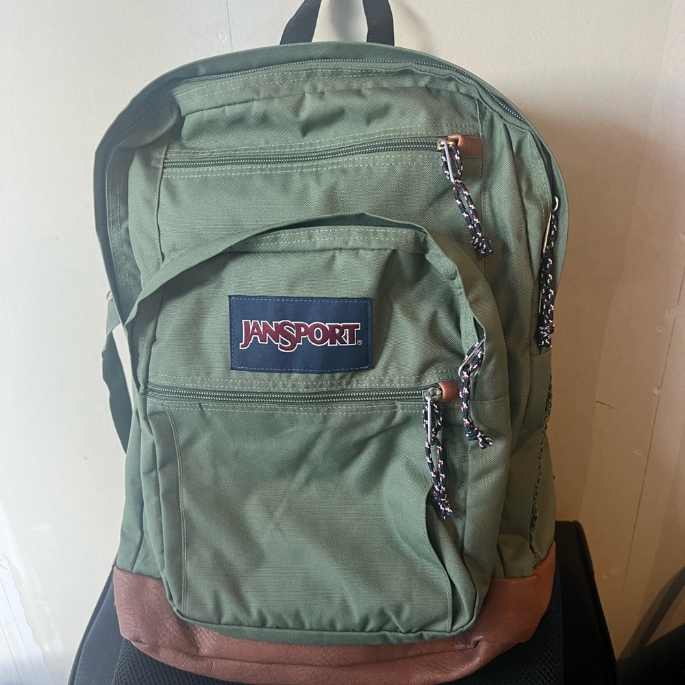 Green jansport backpack
